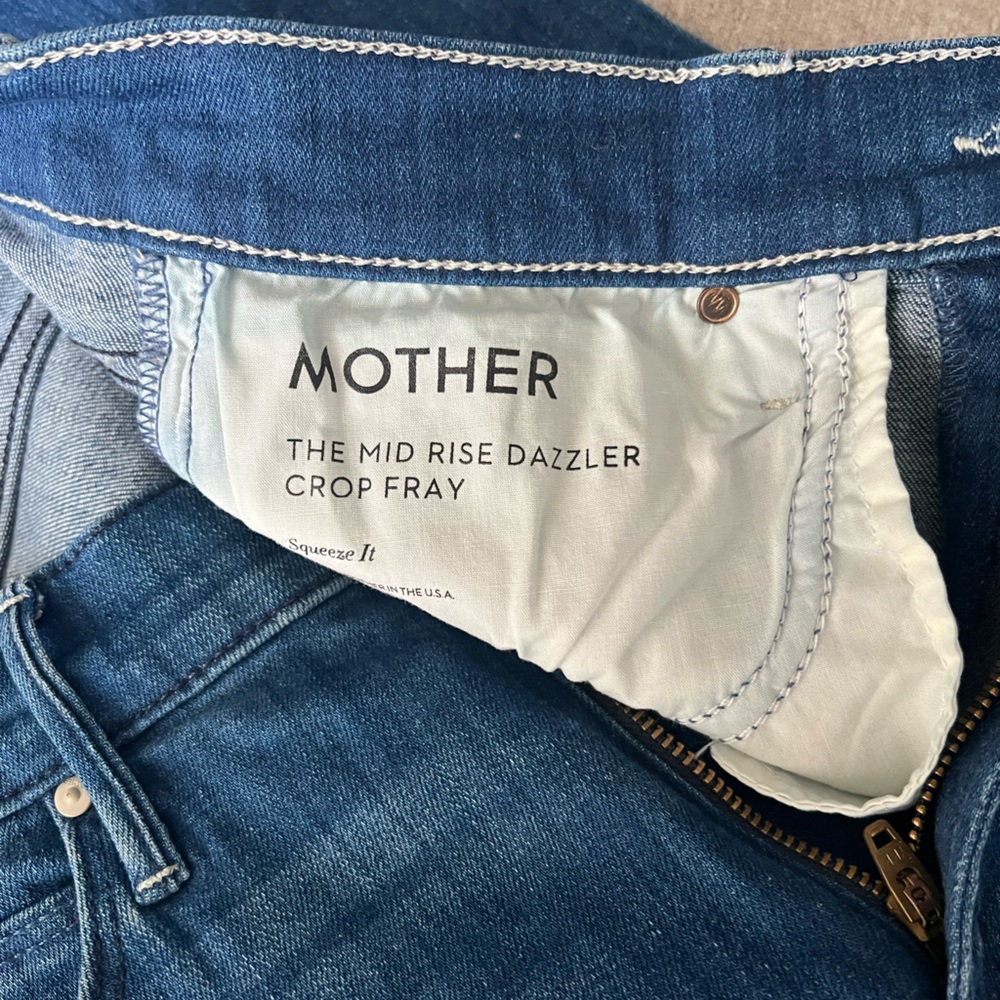 MOTHER Mid Ride Dazzler Crop Fray - Picture 5 of 5